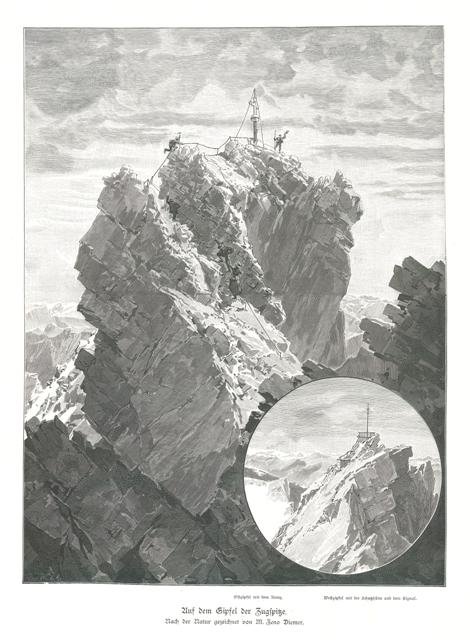 Auf dem Gipfel der Zugspitze