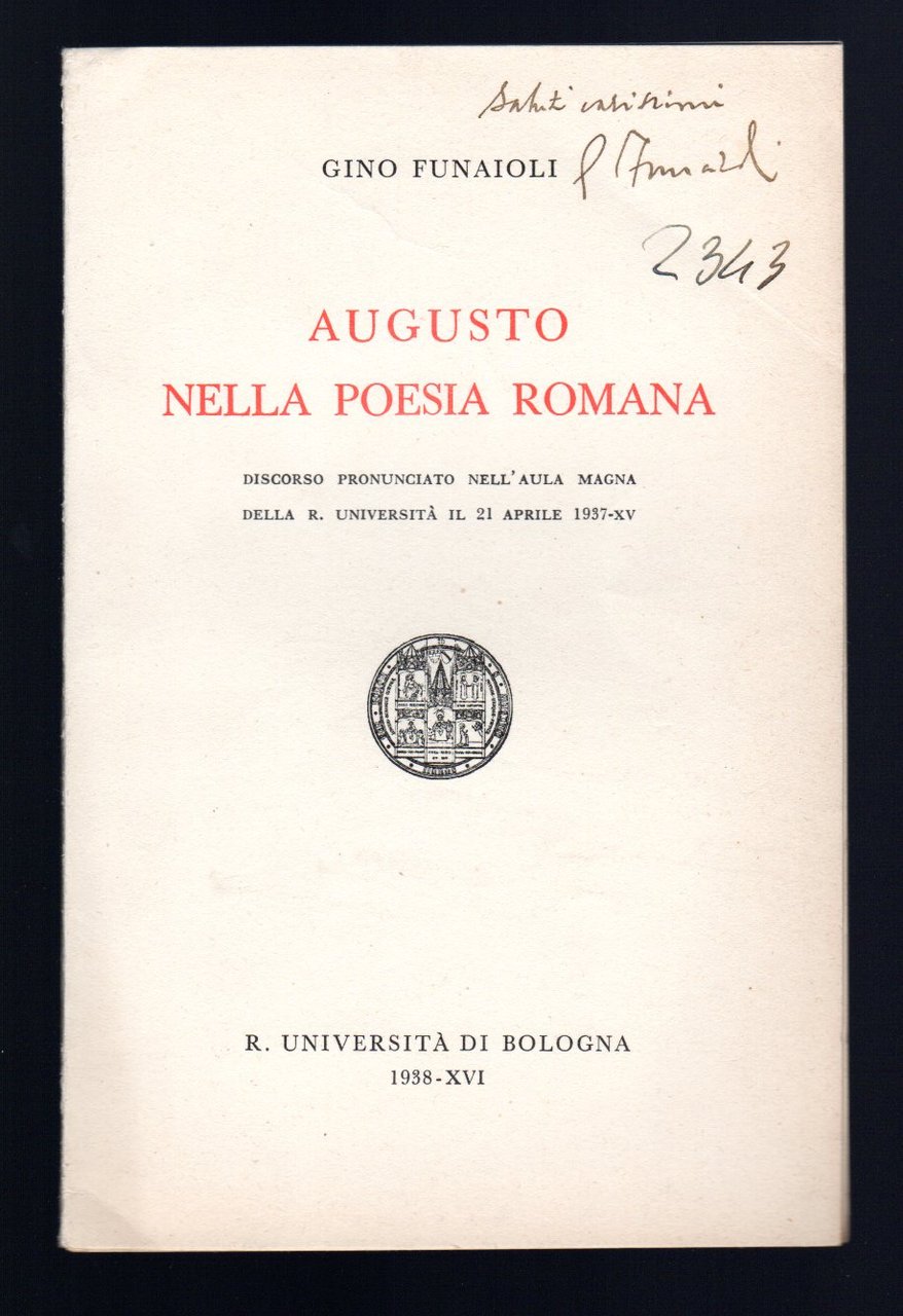 Augusto nella poesia Romana