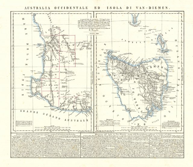 Australia Occidentale ed isola di Van-Diemen