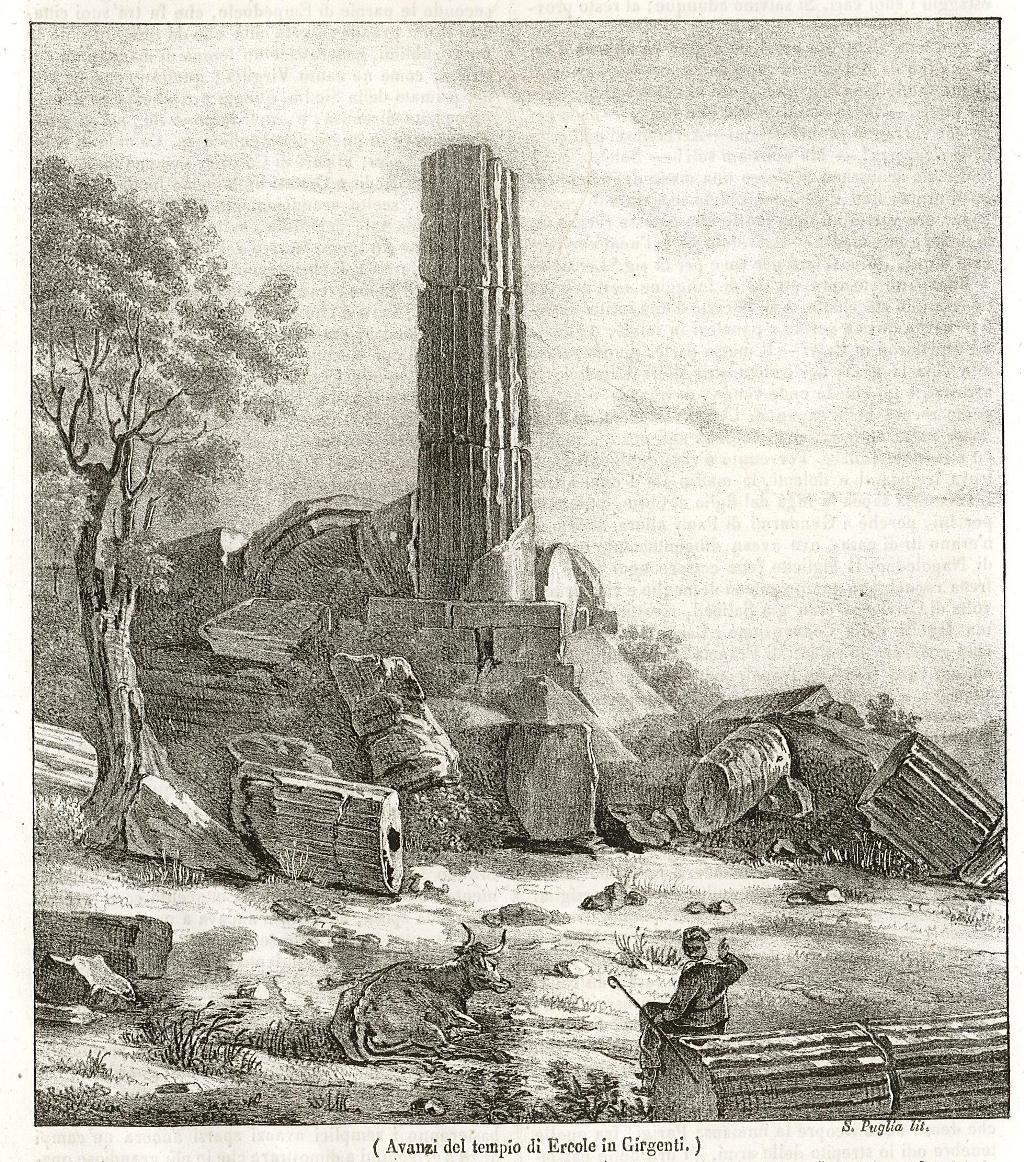 Avanzi del tempio di Ercole in Girgenti