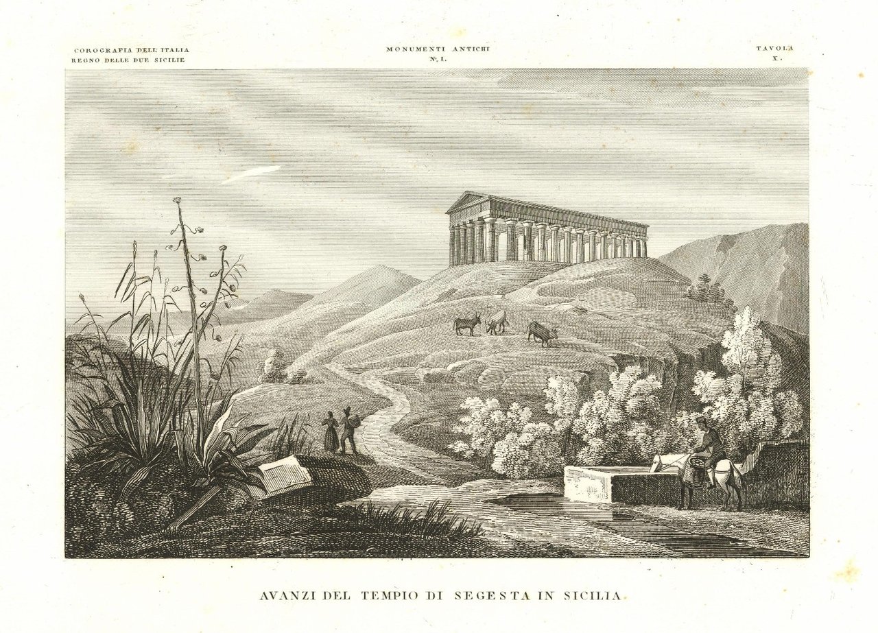 Avanzi del Tempio di Segesta in Sicilia