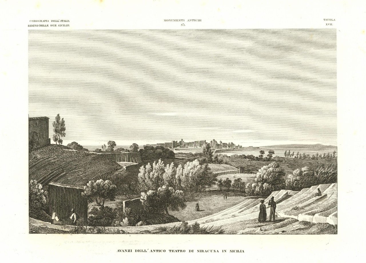 Avanzi dell'Antico Teatro di Siracusa in Sicilia