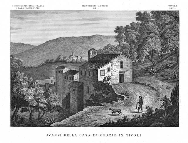 Avanzi della Casa di Orazio in Tivoli