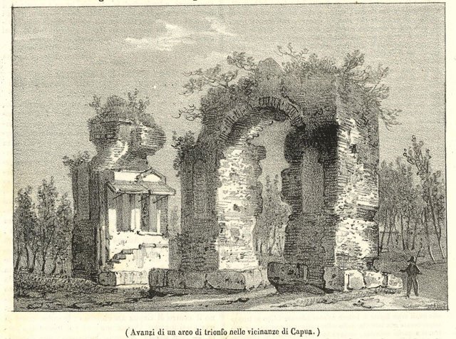 Avanzi di un arco di trionfo nelle vicinanze di Capua