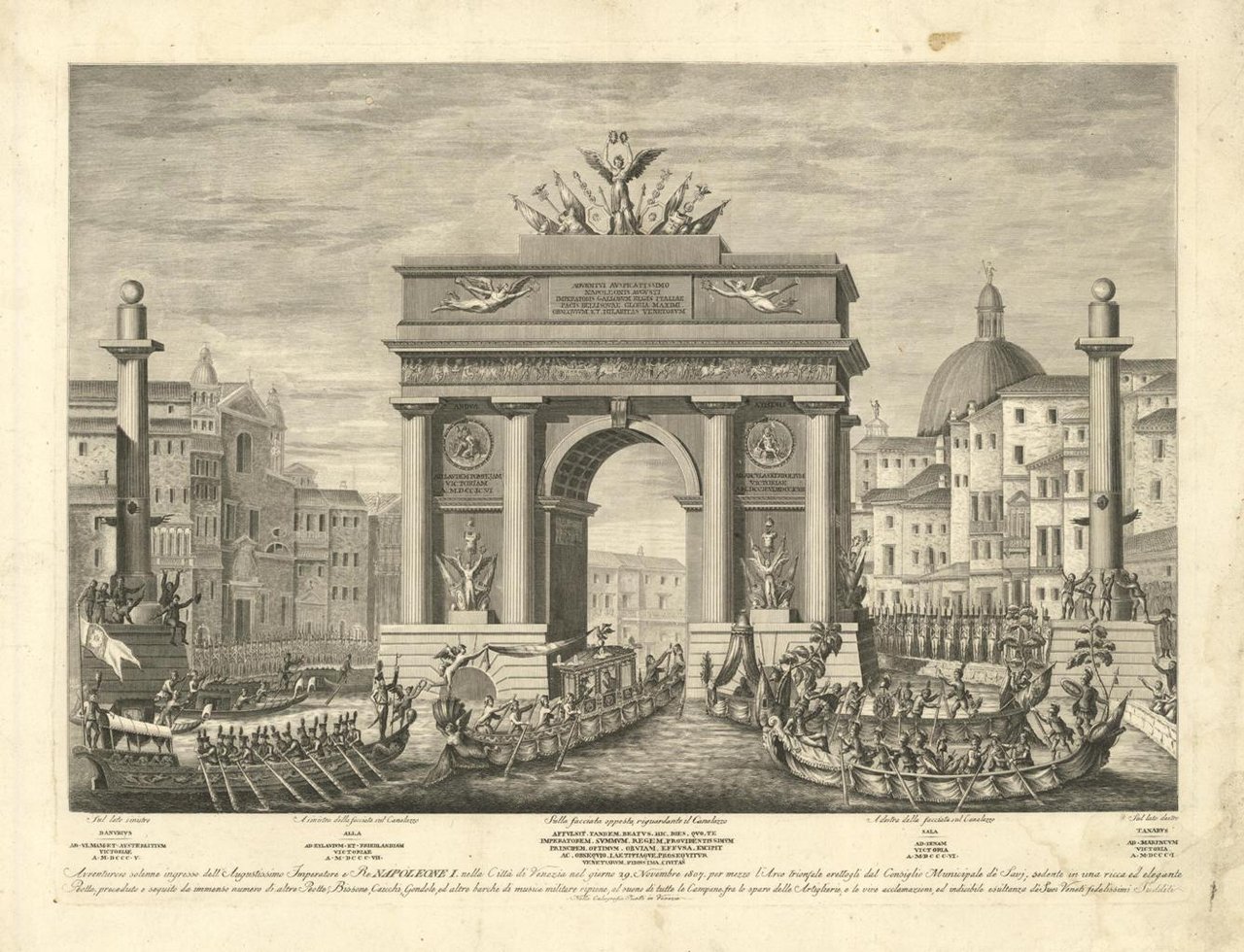Avventuroso solenne ingresso dell’Augustissimo Imperatore e Re Napoleone I nella …