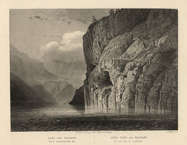 Axen près de Fluelen au Lac des IV Cantons