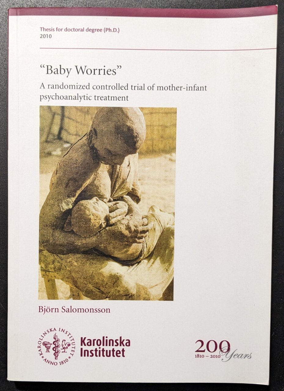 Baby Worries. A randomized controlled trial of mother-infant psychoanalytic treatment | Immagine principale