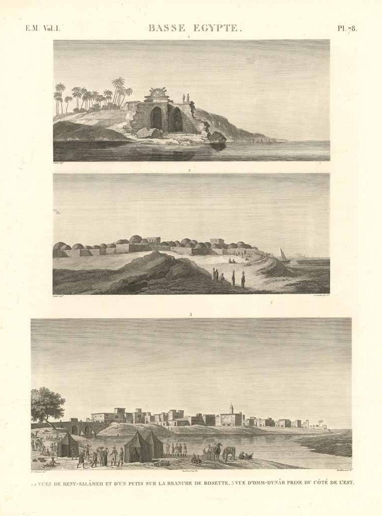Basse Egypte - Vues de Beny-Salameh et d'un puits sur …