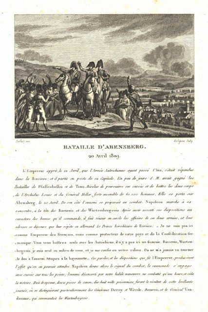 Bataille d’Abensberg 20 Avril 1809