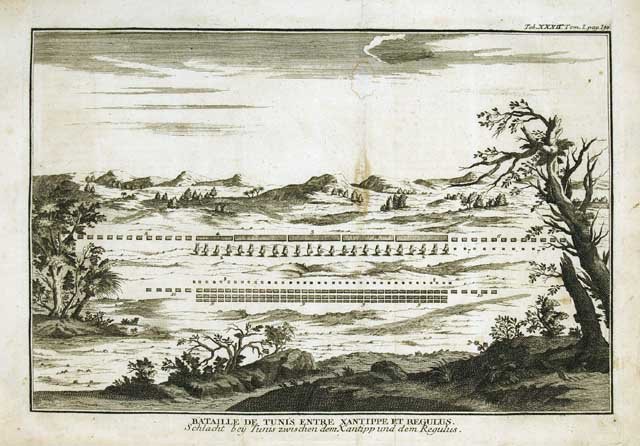 Bataille de Tunis entre Xantippe et Regulus