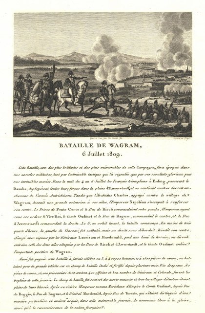 Bataille de Wagram 6 Juillet 1809