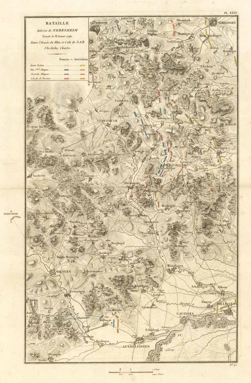 Bataille Indecise de Neresheim Livrée le 11 Aoust 1796 Entre …