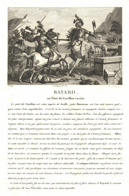 Bayard au Pont du Garillan en 1501