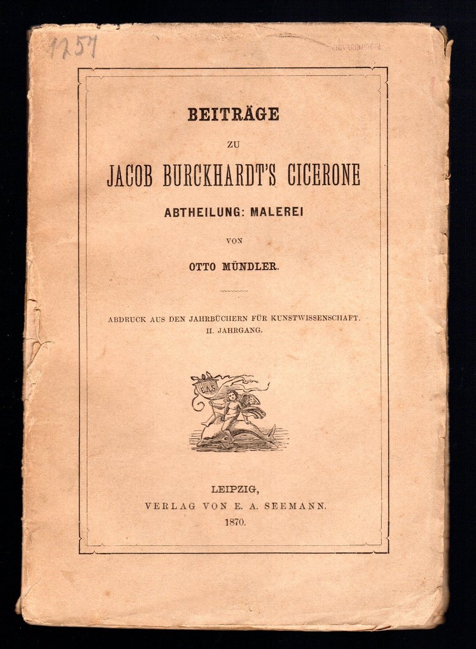 Beitrage zu Jacob Burckhardt's Cicerone | Immagine principale