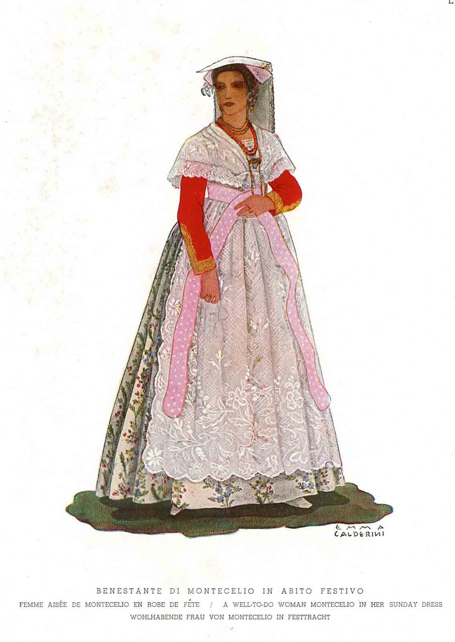 Benestante di Montecelio in abito festivo