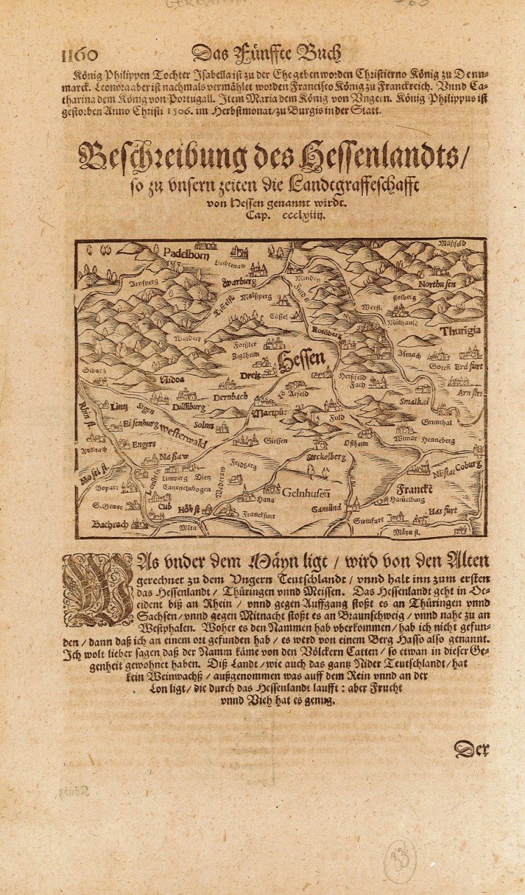 Beschreibung des Hessenlandts so zu unseren zeiten die Landgraffschafft von …