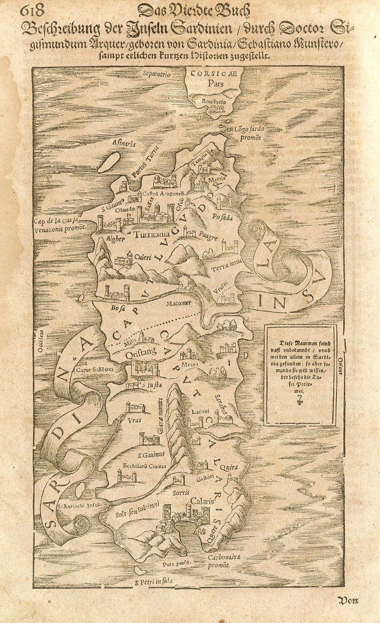 Beschzeibung der Inseln Sardinien