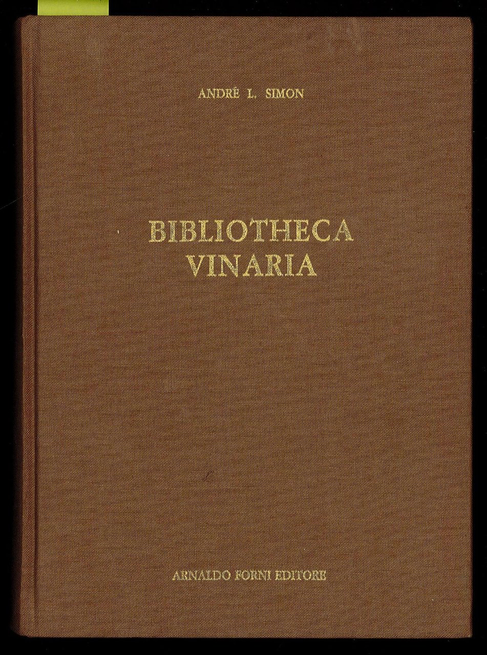 Bibliotheca Vinaria. A bibliography of books and pamphlets dealing with …