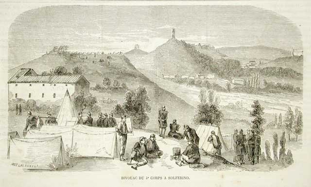 Bivouac du 4e corps a Solferino
