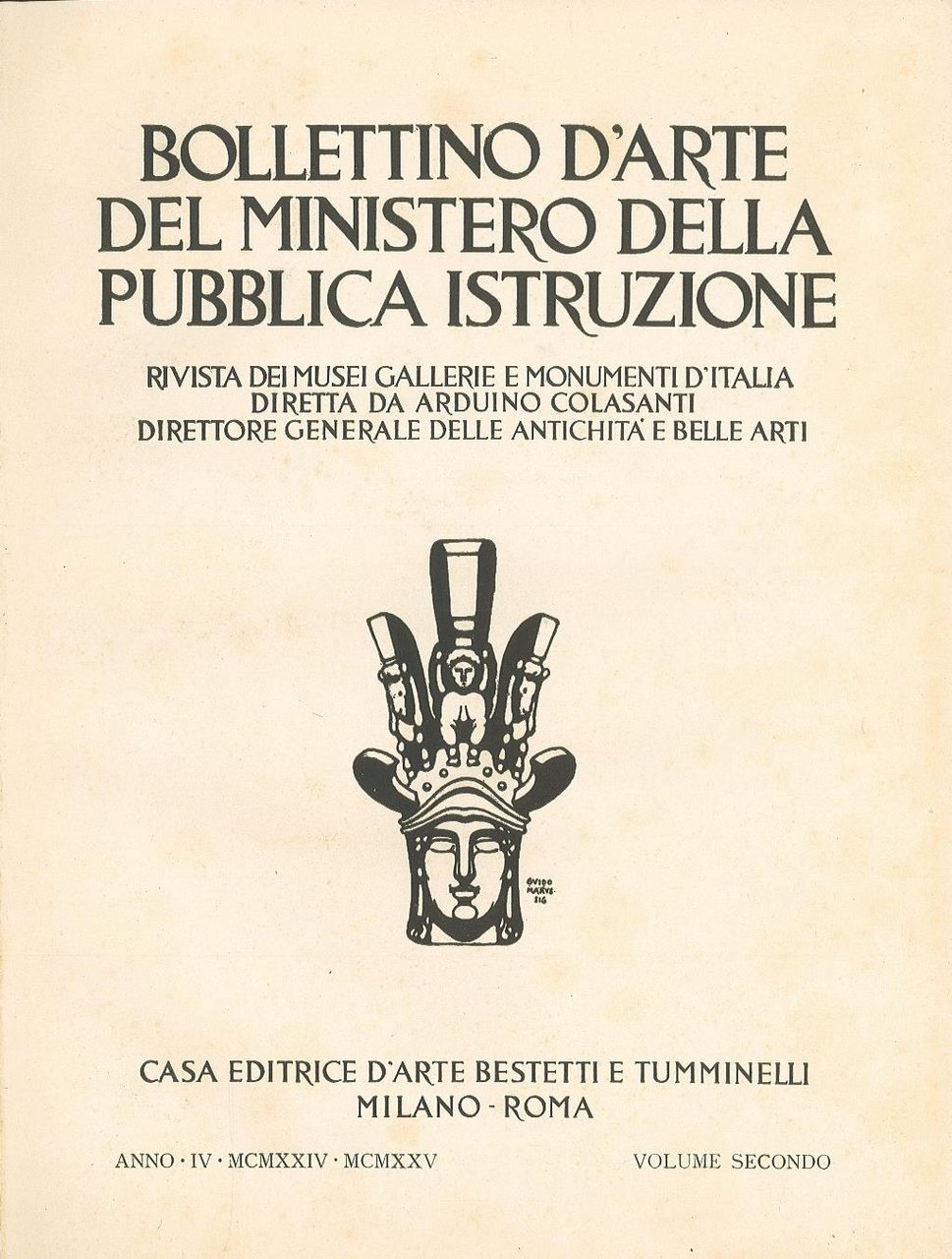 Bollettino d'arte del Ministero della Pubblica Istruzione