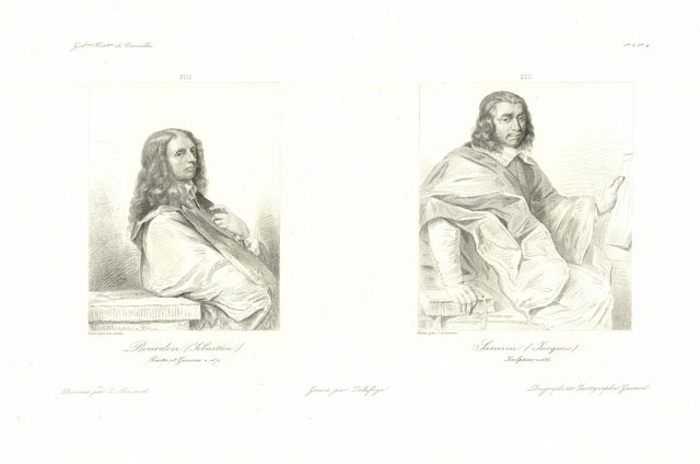 Bourdon (Sebastien) peintre et graveur - Sarazin (Jacques) Sculpteur