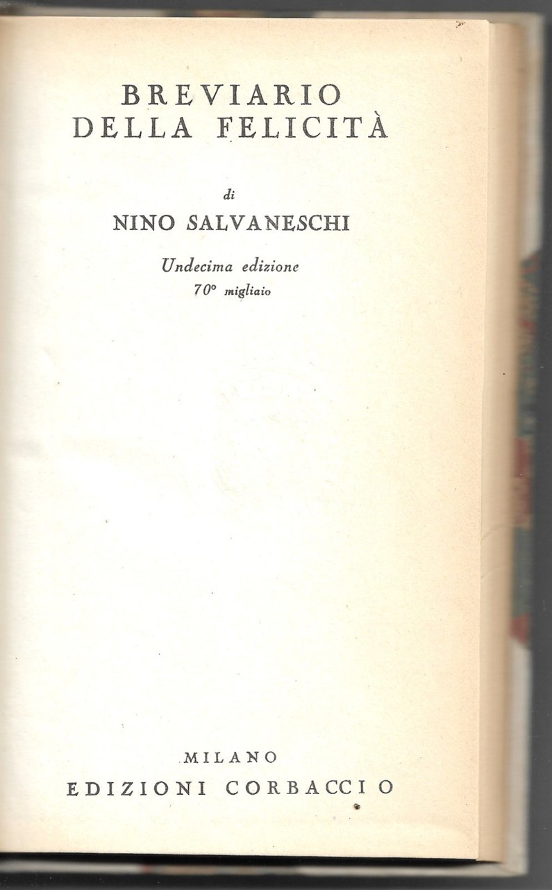 Breviario della felicità