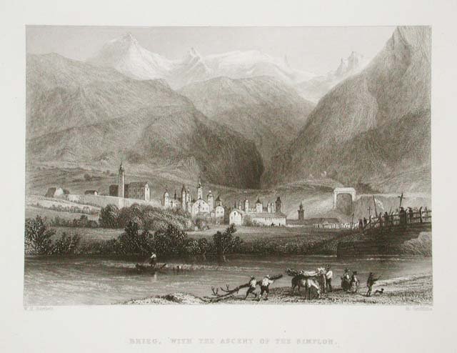 Brieg, with the ascent of the Simplon.