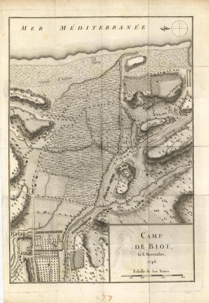 Camp de Biot le 8 novembre 1746