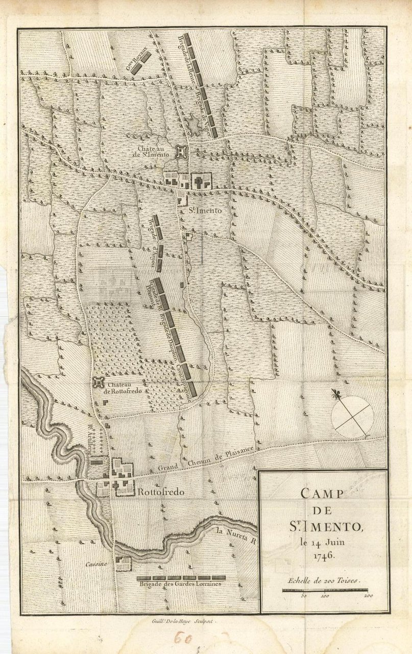 Camp de St. Imento le 14 Juin 1746