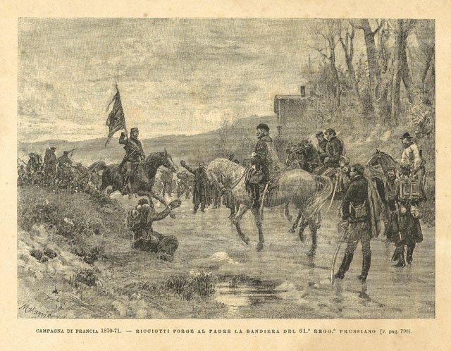 Campagna di Francia 1870 - 71 - Ricciotti porge al …