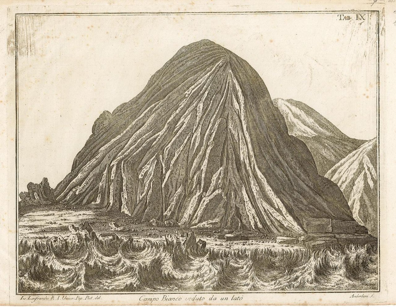 Campo Bianco veduto da un lato