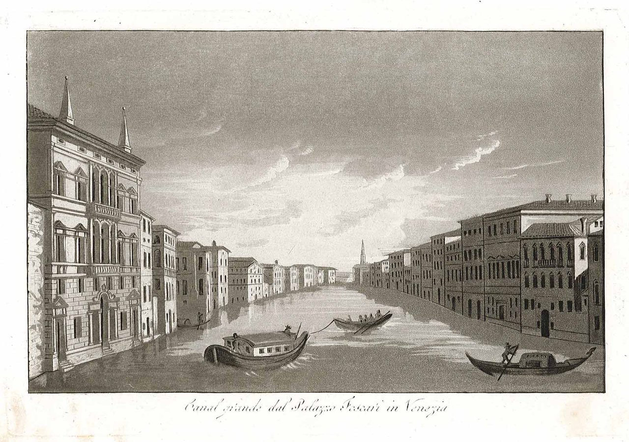 Canal grande dal Palazzo Foscari in Venezia