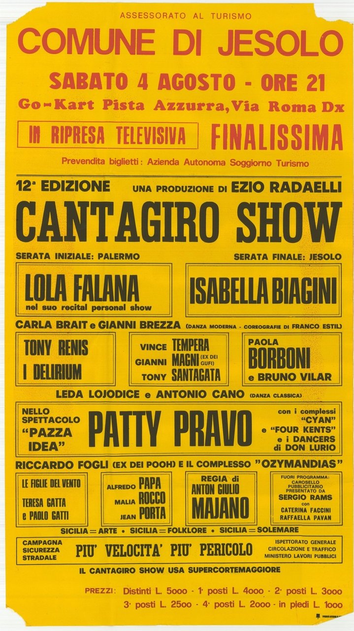 Cantagiro show