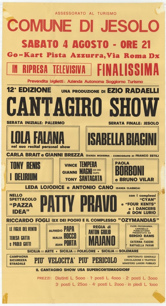 Cantagiro show