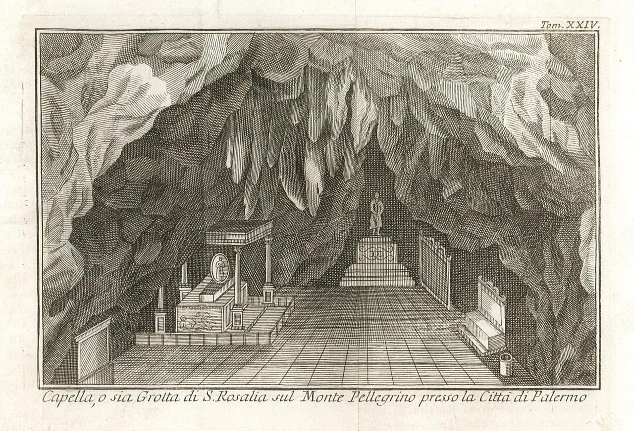 Cappella, o sia Grotta di S. Rosalia sul Monte Pellegrino …