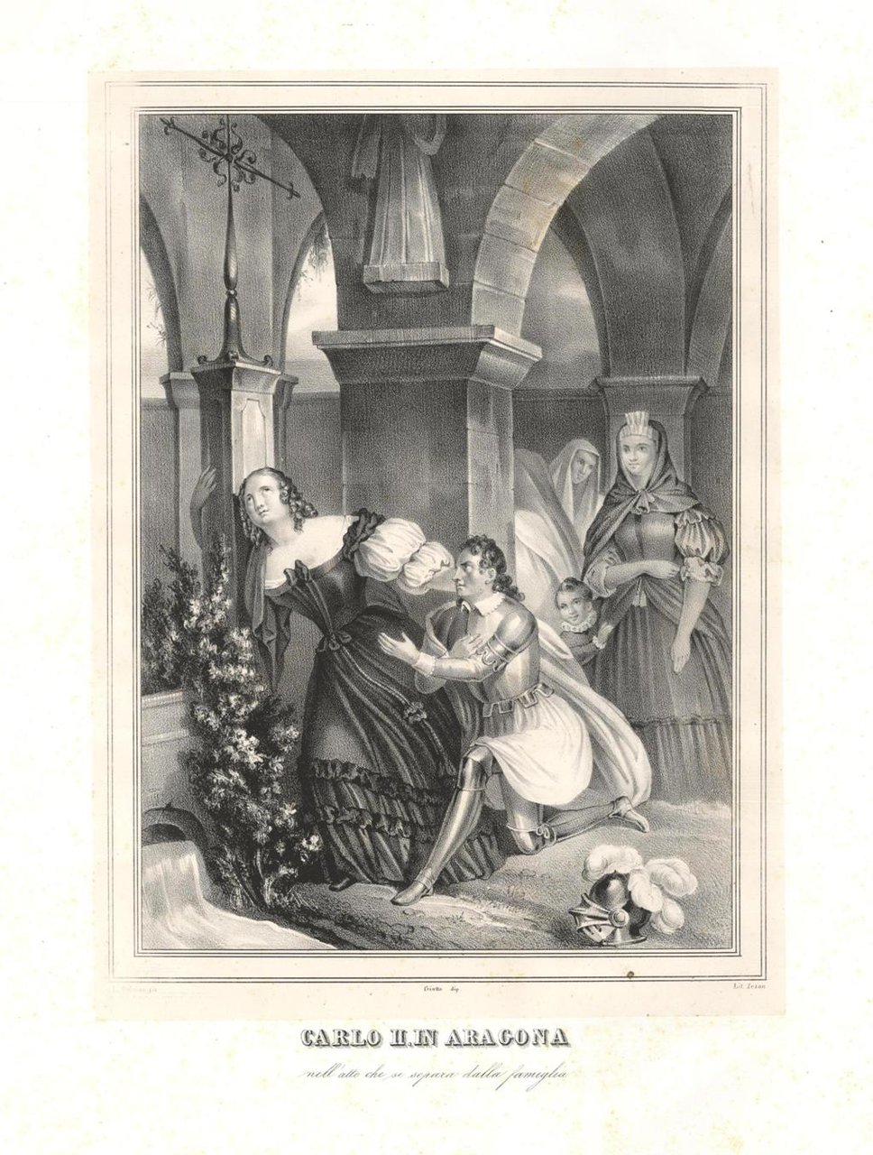 Carlo II in Aragona / nell'atto che si separa dalla … | Immagine principale