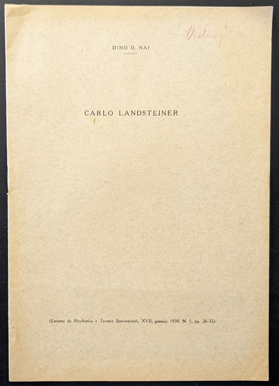 Carlo Landsteiner | Immagine principale
