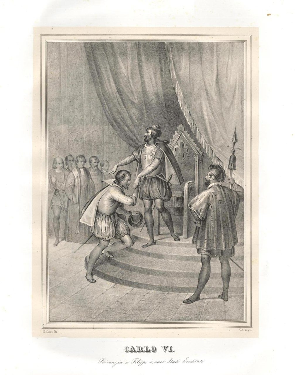 Carlo V° / Rinunzia a Filippo i suoi Stati Ereditari | Immagine principale