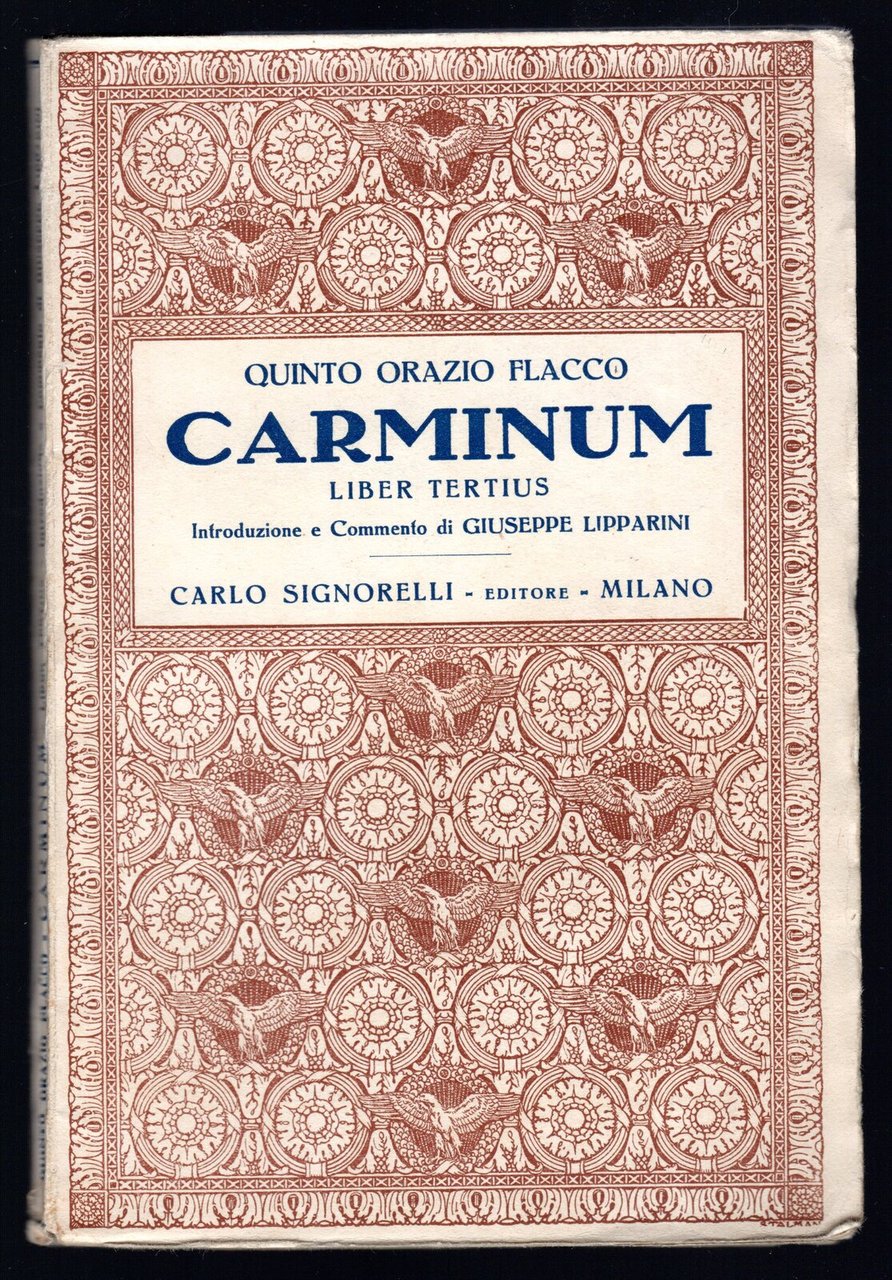 Carminum. Liber tertius