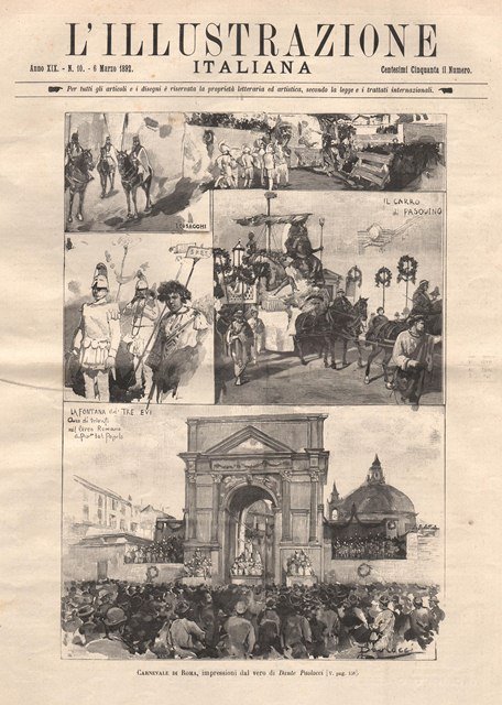 Carnevale di Roma, impressioni dal vero di Dante Paolocci