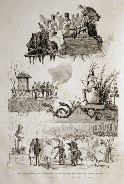 Carri del Carnevale di Roma / Carro delle Sirene.- La …