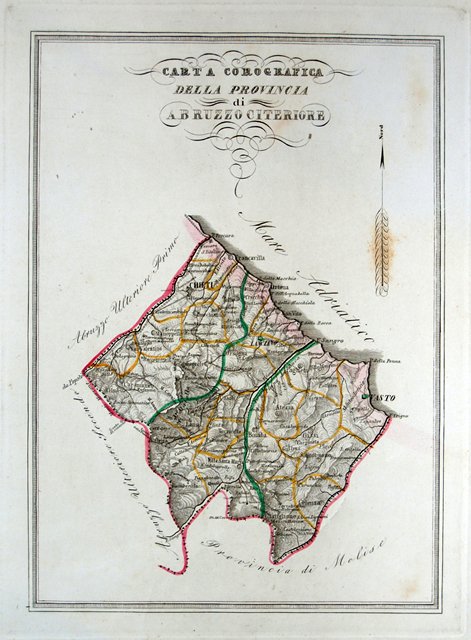 Carta Corografia della Provincia di Abruzzo Citeriore