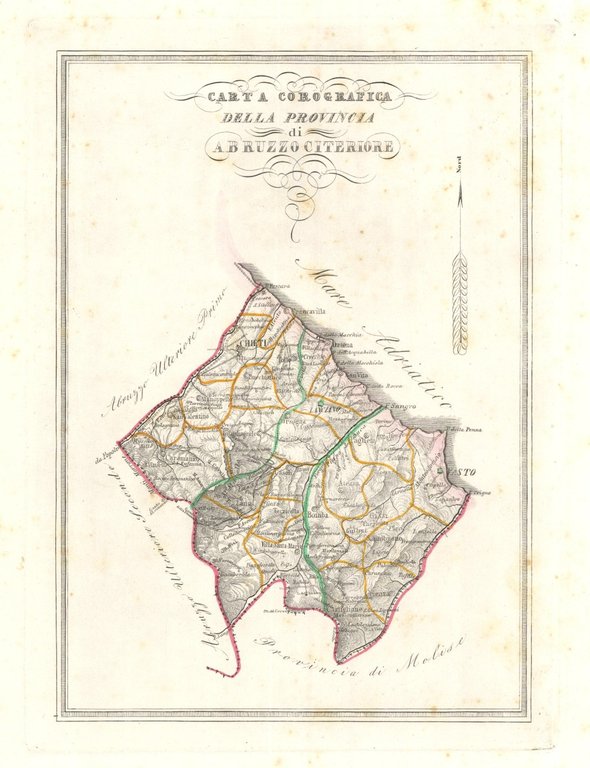 Carta Corografia della Provincia di Abruzzo Citeriore