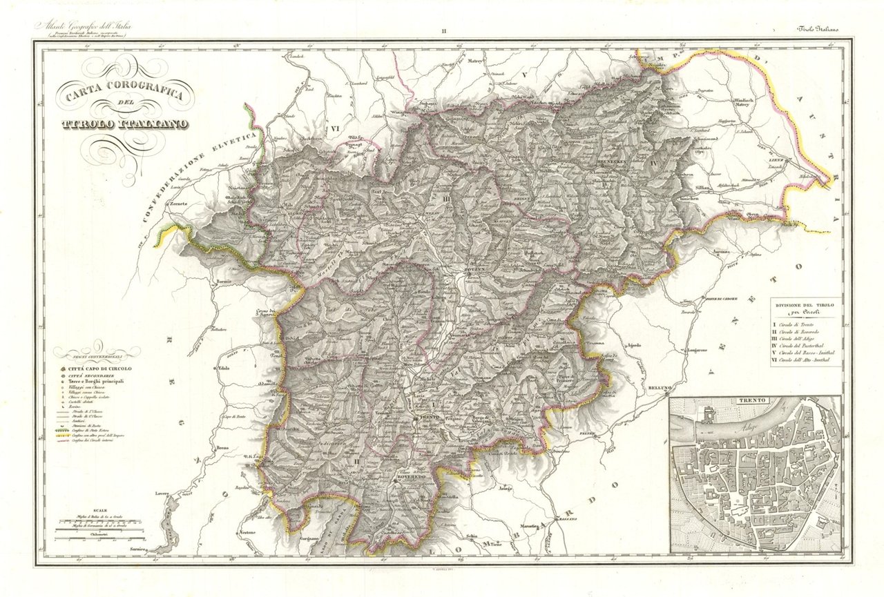 Carta Corografica del Tirolo Italiano