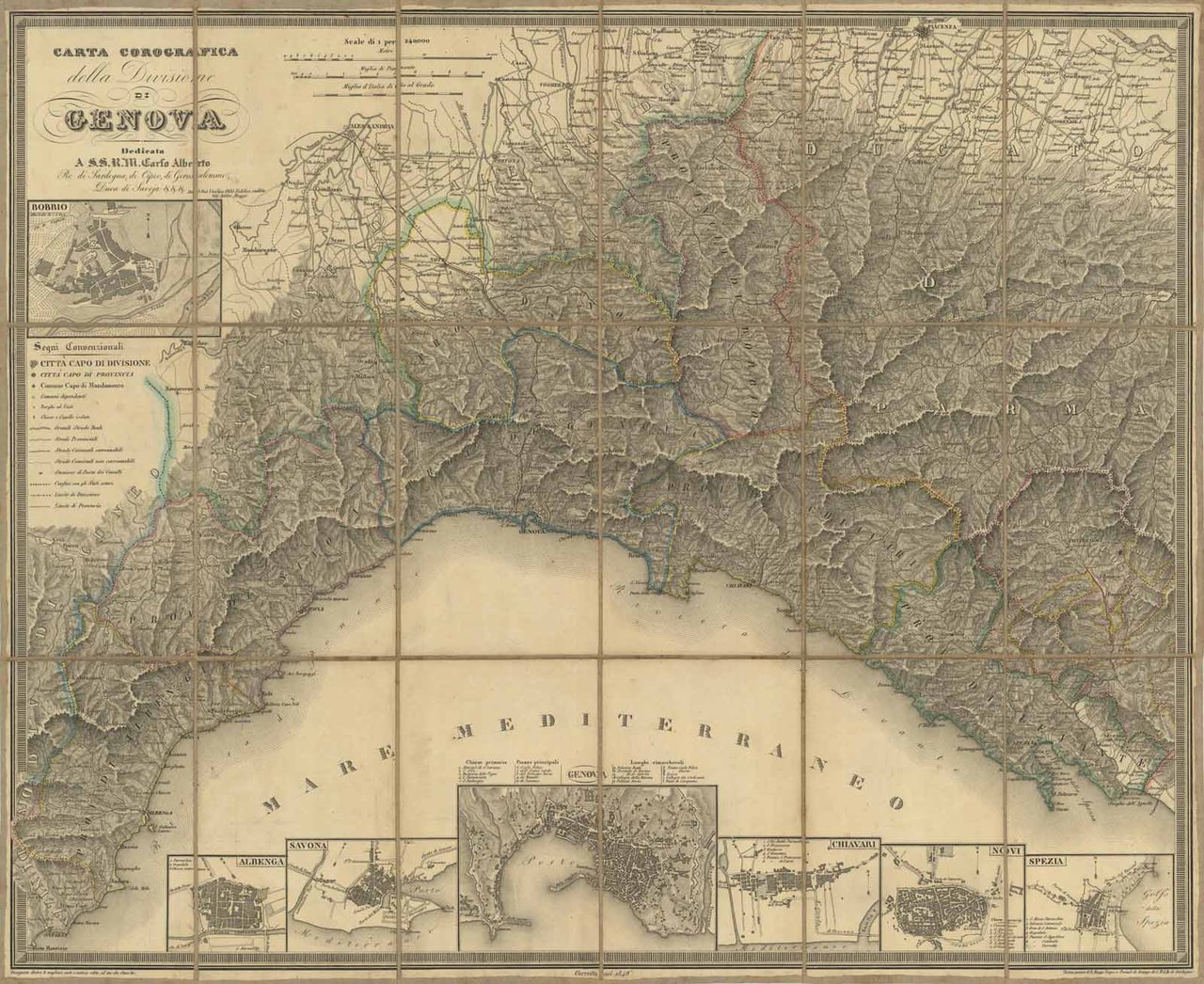 Carta Corografica della Divisione di Genova dedicata a S. S. …