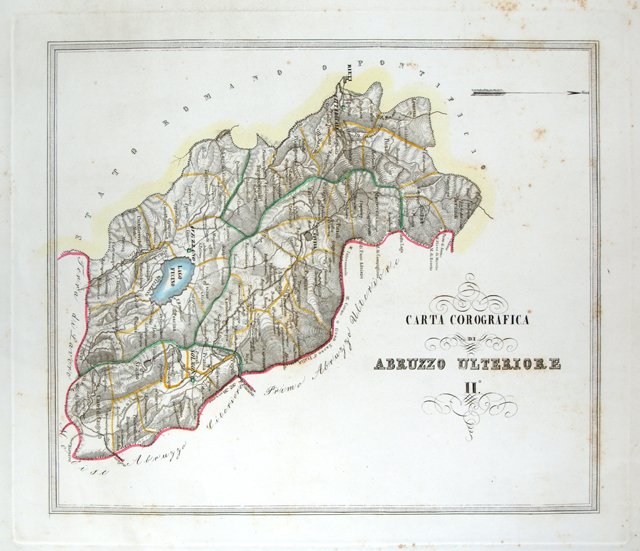 Carta Corografica della Provincia di Abruzzo Ulteriore II°