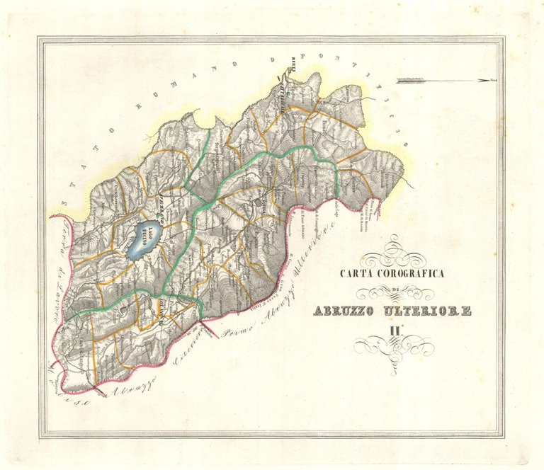 Carta Corografica della Provincia di Abruzzo Ulteriore II°