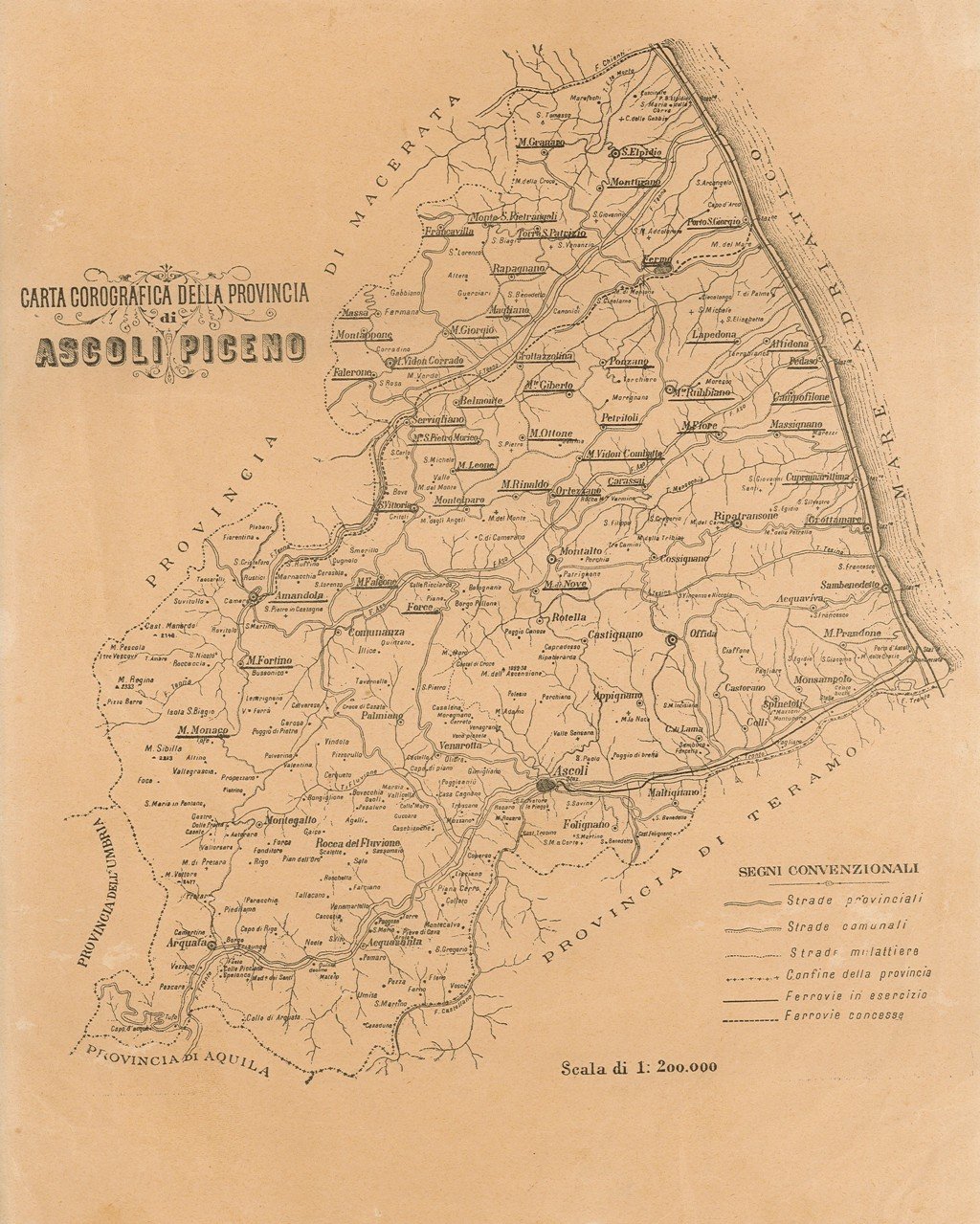Carta Corografica della Provincia di Ascoli Piceno