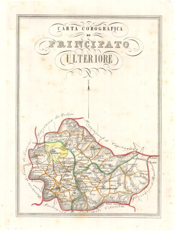 Carta Corografica di Principato Ulteriore