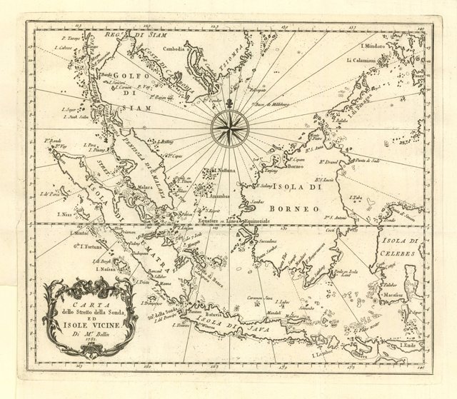 Carta dello stretto della Sonda ed isole vicine